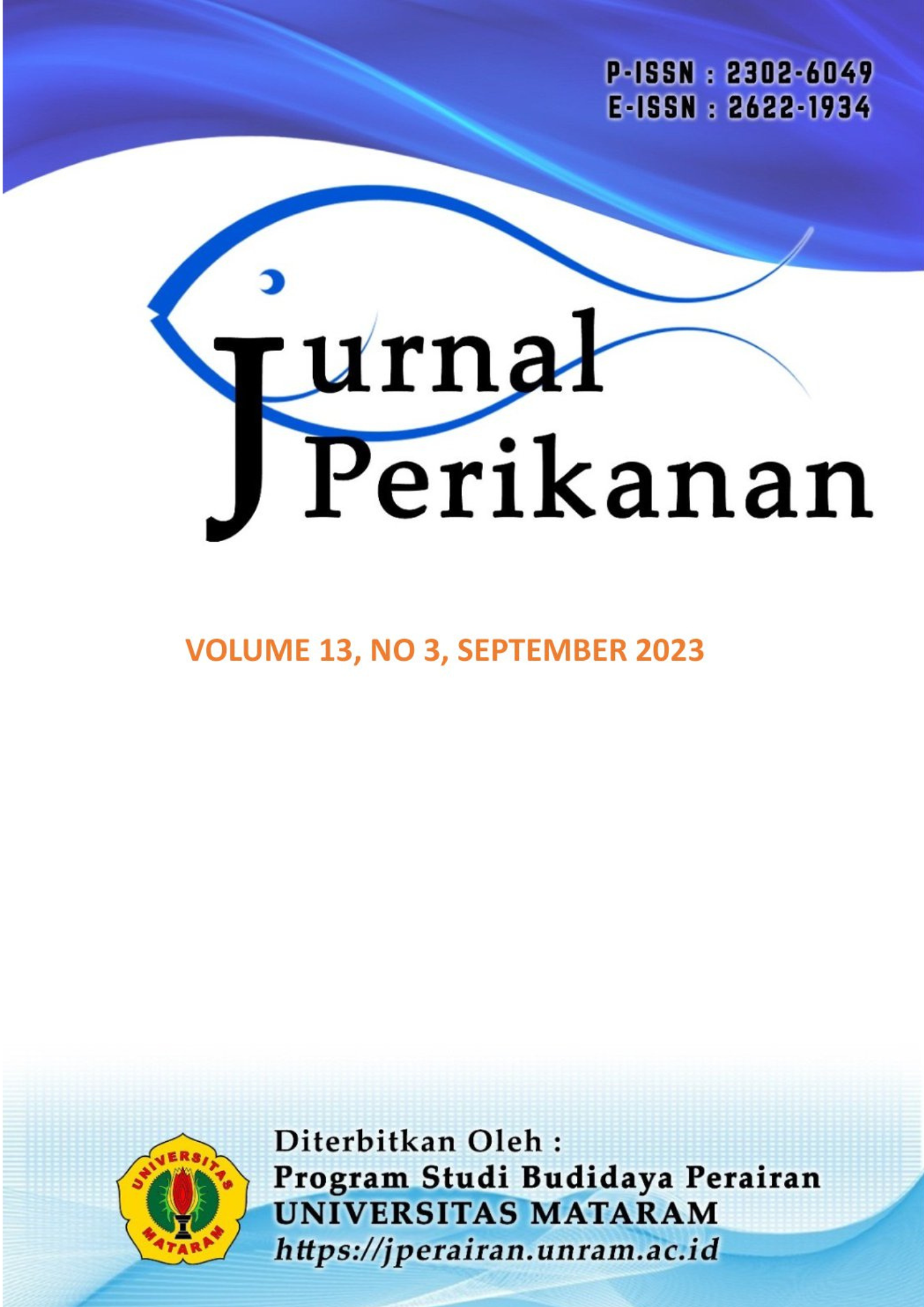 					View Vol. 13 No. 3 (2023): JURNAL PERIKANAN
				